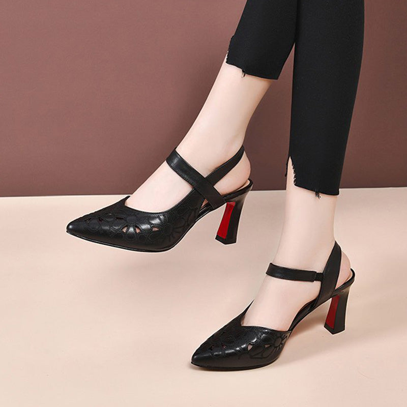 ✨Summer Hot Sale👡Hollow Pointed Toe Ladies Sandals