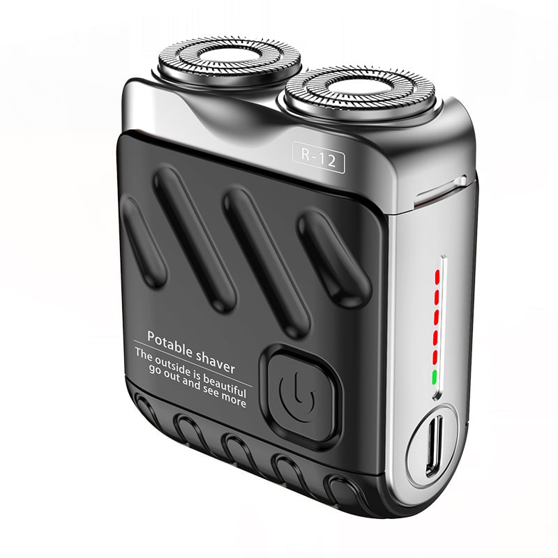 🔥2025 New Design🔥 Mini Electric Rotary Dual Ring Pocket Shaver