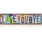 Vintage Love You More Wall Decor Street Signs Home Bar Coffee Metal Tin Signs 16 x 4 Inches