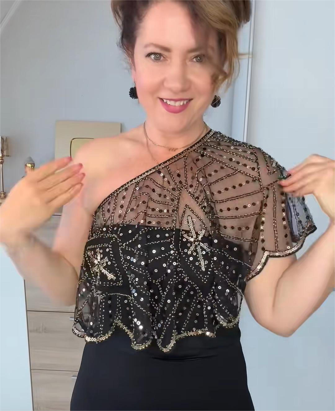 🔥Last Day 50% OFF - Vintage Lace Beaded Shawl