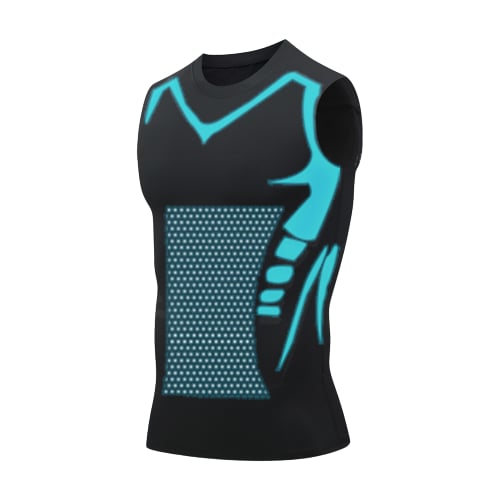 Quick-drying body shaping ionic ice undershirt