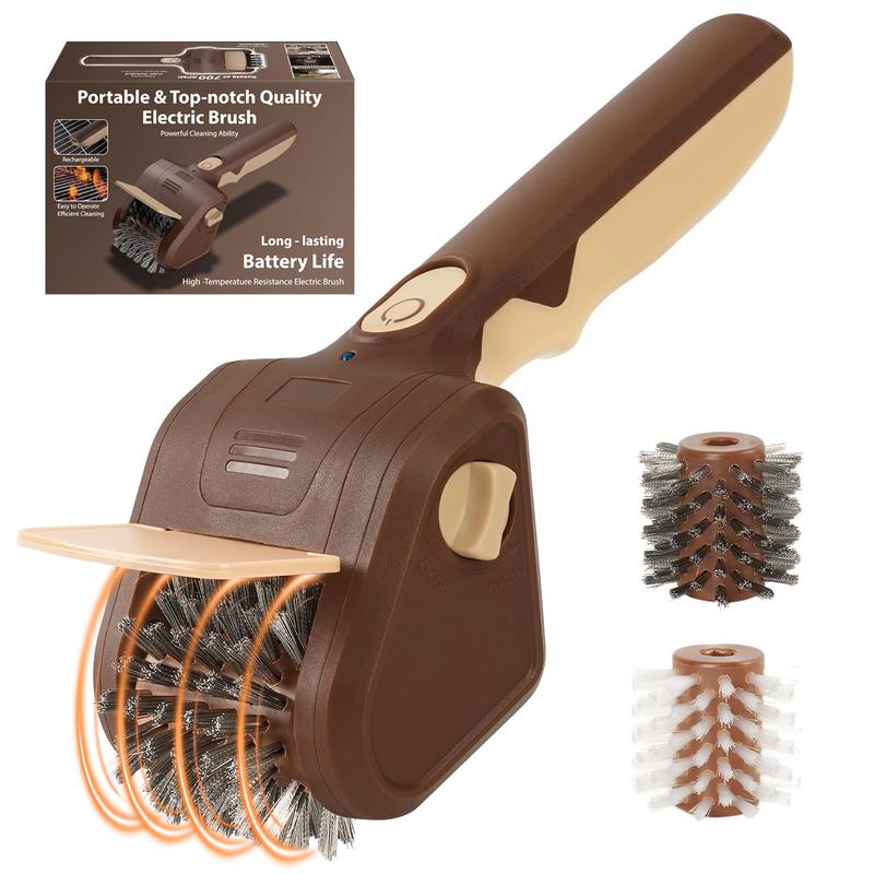 🔥Electric Grill Cleaner with Rotating Steel Brush
