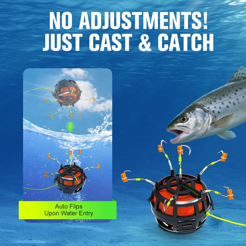 🔥2025 Hot Sale🔥Reverse Bottom Bait Cage Fishing Hook (50% OFF)