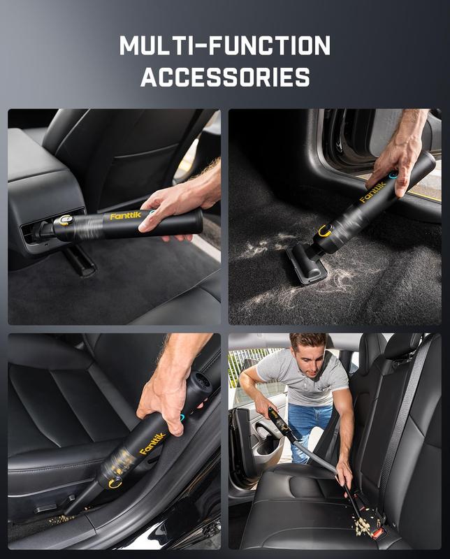 V8 Apex Car Vacuum Cleaner, 4-in-1 Portable Cordless Mini Vacuum Cleaner with 19,000 Pa Suction Power