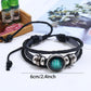 🎁Great Gift🌌Luminous 12 Constellations Bead Leather Woven Bracelet
