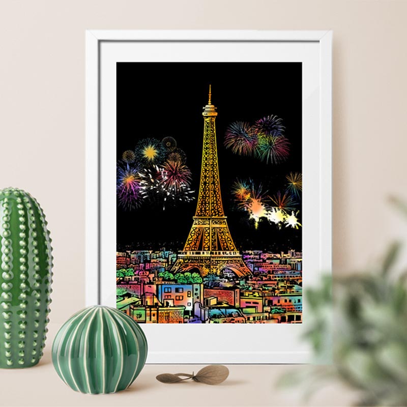🎨4pcs Creative Scratch Paintings Set with Tool