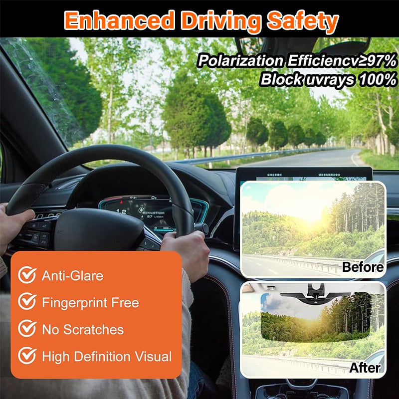 🚗☀️Summer Special Offer 50% OFF🔥Anti-Glare Driving Visor for Sun Glare & Snow Blindness
