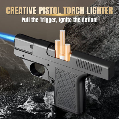 🔫💨Cool Butane Pistol Torch Lighter