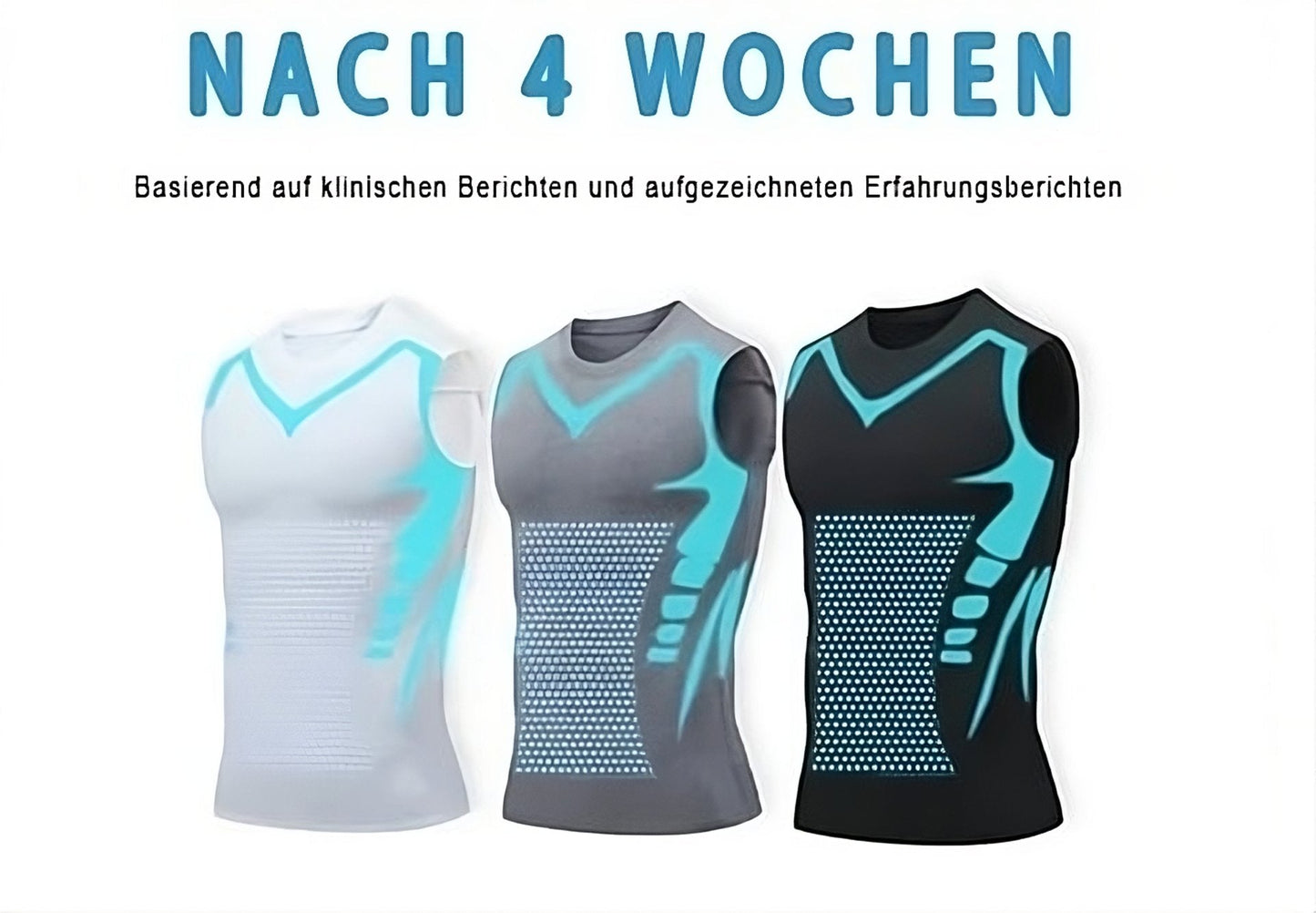 Quick-drying body shaping ionic ice undershirt