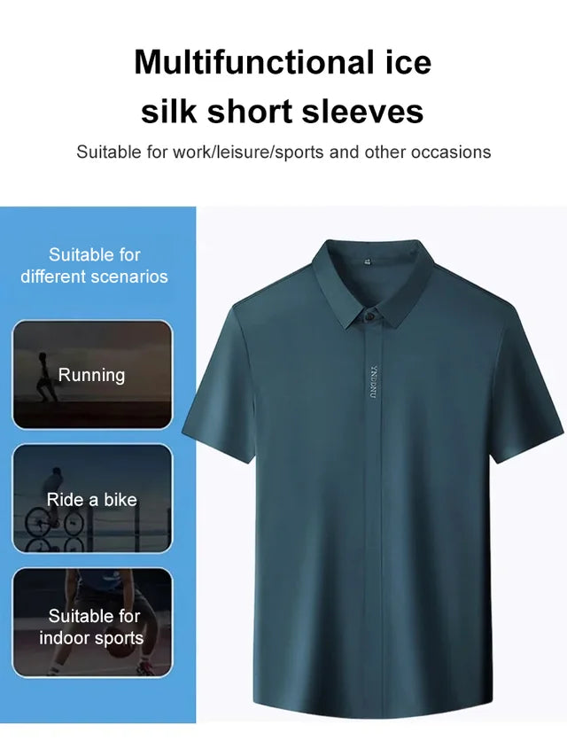 🔥New Arrivals 58%OFF🔥Men's Ice Silk Quick-drying Business Shirt