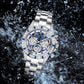 TINAIBIN Twelve Zodiac Signs & Starry Sky Diamond Automatic Skeleton Men's Watch