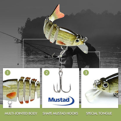 🎣Limited Sale 50% OFF⏰Lifelike Multi-Jointed Sinking Fishing Lure