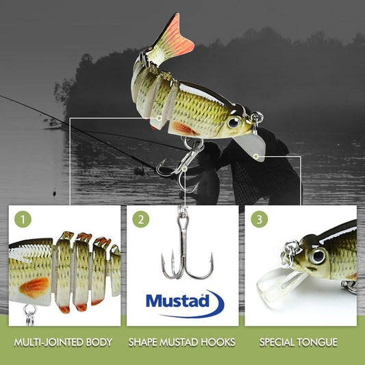 🎣Limited Sale 50% OFF⏰Lifelike Multi-Jointed Sinking Fishing Lure