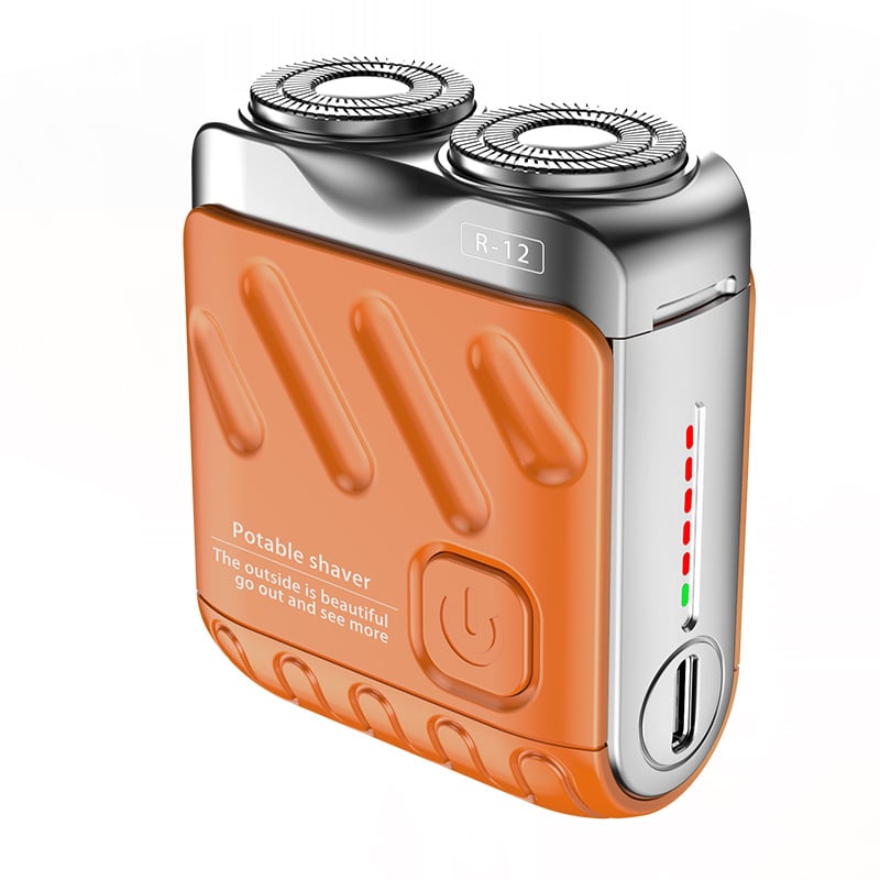 🔥2025 New Design🔥 Mini Electric Rotary Dual Ring Pocket Shaver