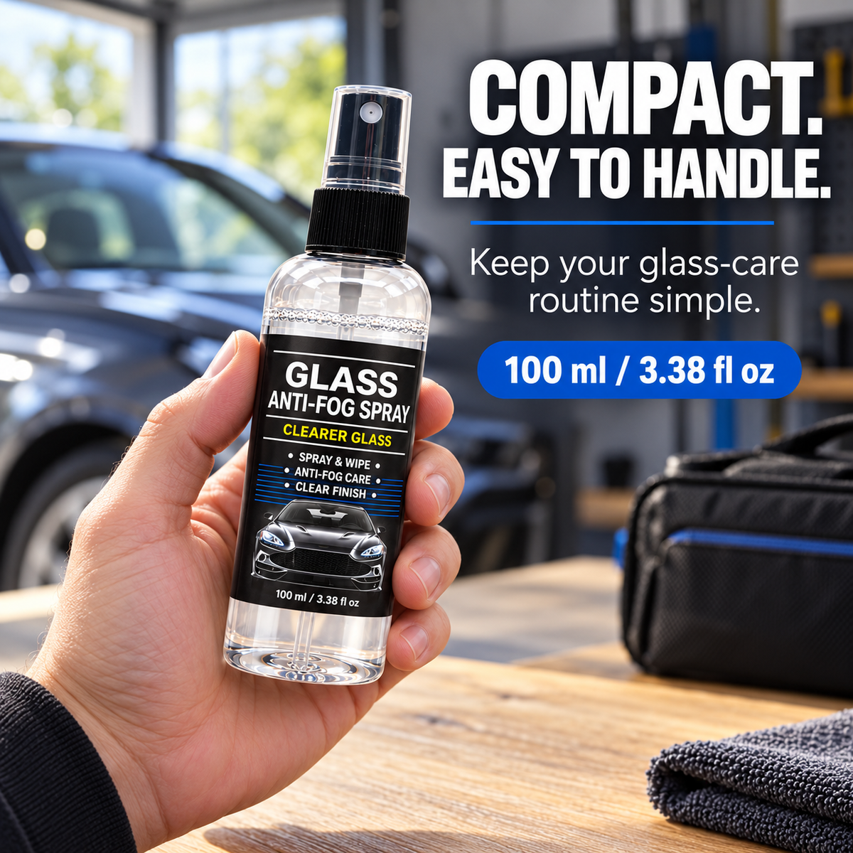 Glass Anti-Fog Spray for Car Windows & Windshields