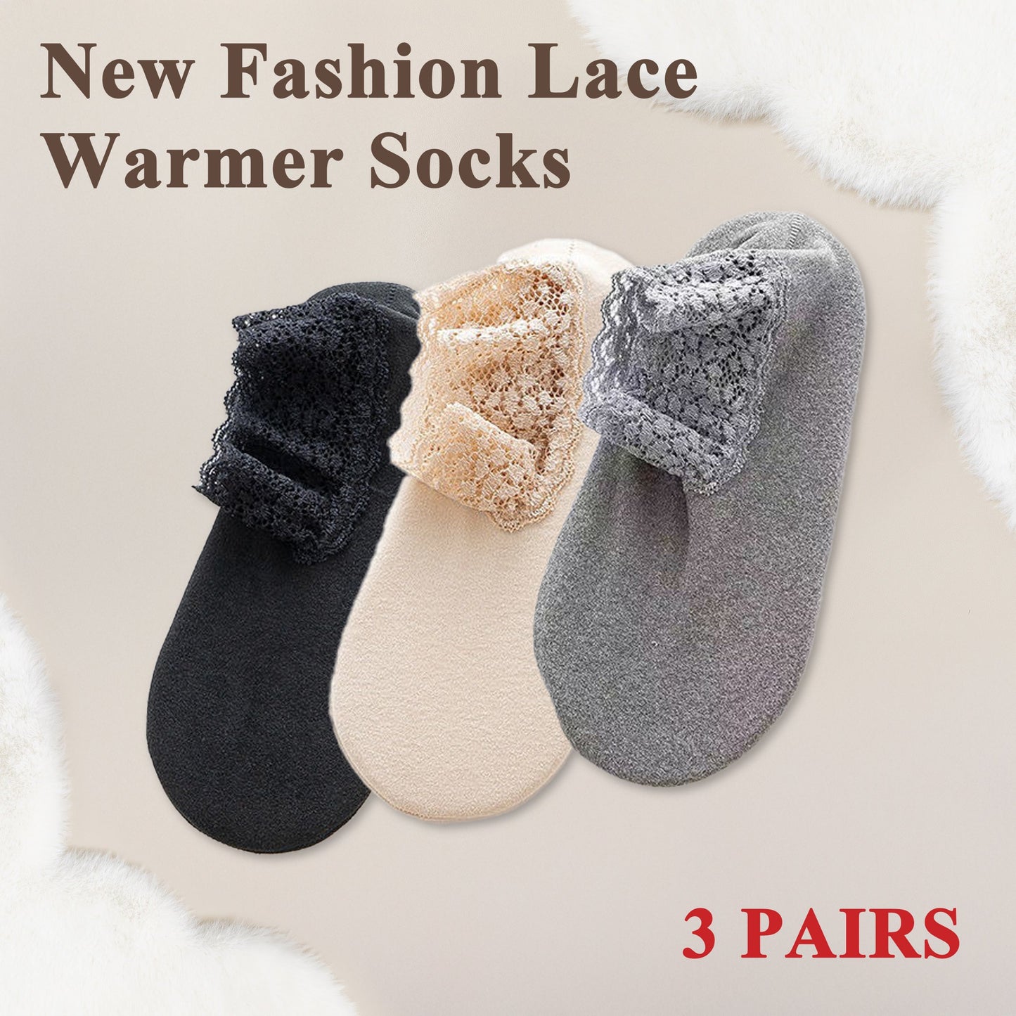 🔥 Spring New Fashion Lace Ankle Socks🌈 (One size fit all)🔥