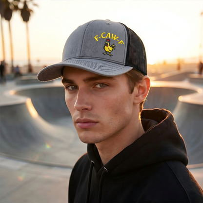 Witty Chicken Embroidered Snapback Cap
