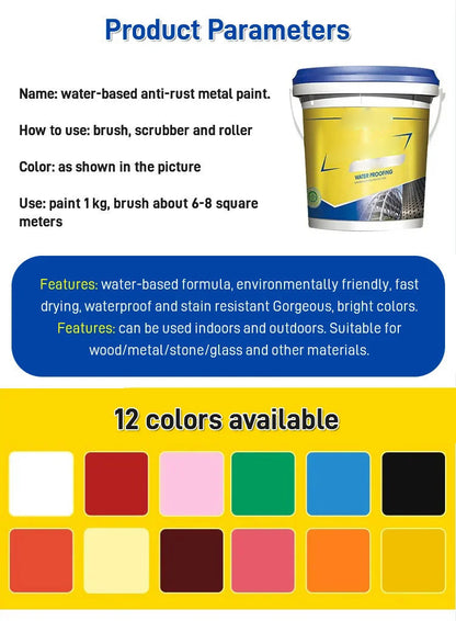 🔥Water-based rust-proof paint metal paint