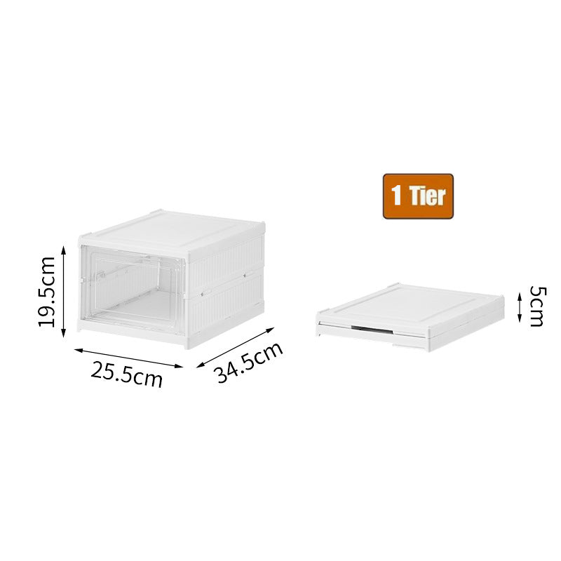 🔥📦Installation-Free Foldable Shoeboxes With Door🚪Space-Saving, Shoe Protection, New Home Organization Choice!
