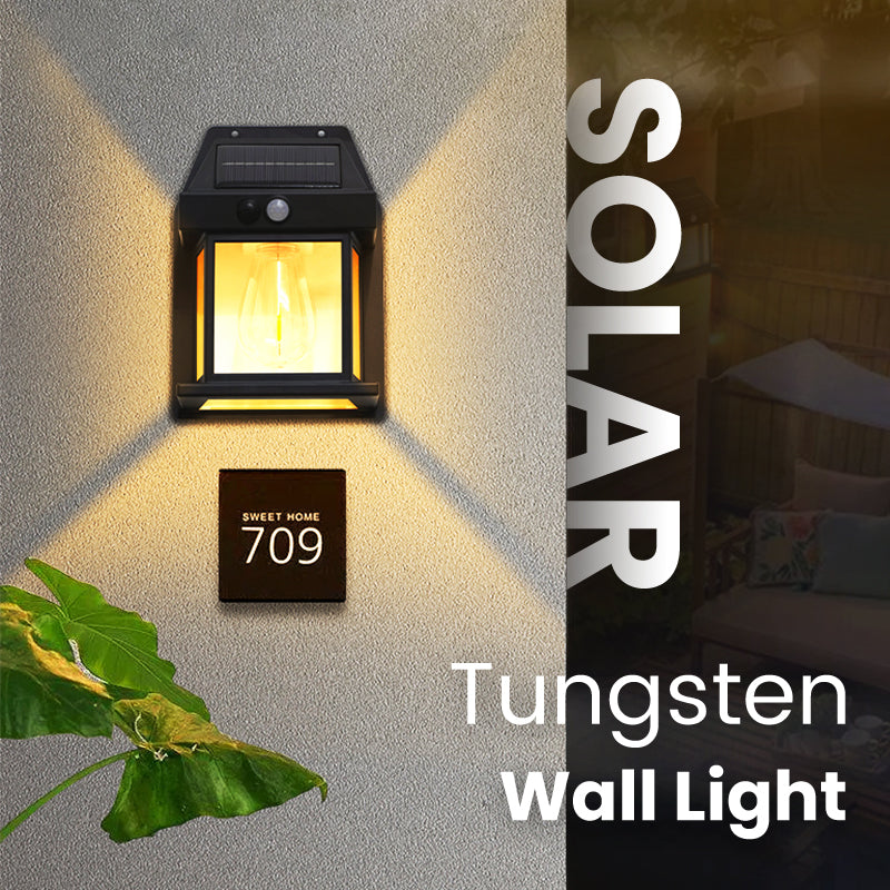 💥💥💡2025 Hot Sale& Coverage 50% OFF-Motion Sensor Solar Tungsten Wall Light