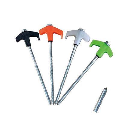 8" Screw-in Tent Stakes Ground Anchors