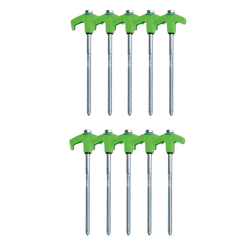 8" Screw-in Tent Stakes Ground Anchors