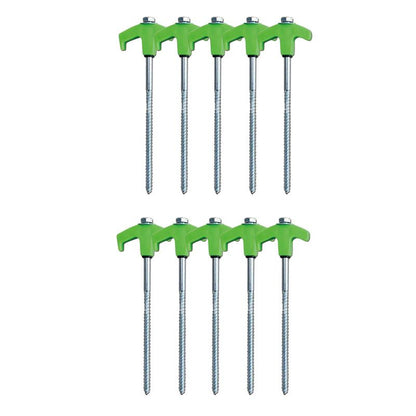 8" Screw-in Tent Stakes Ground Anchors