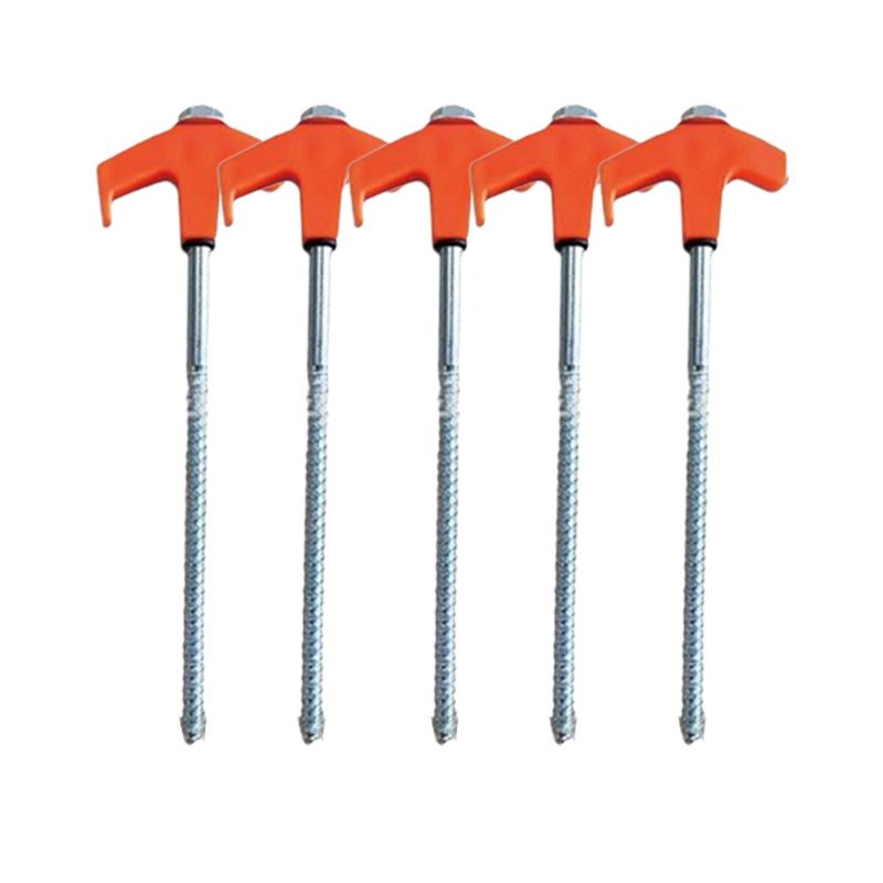 8" Screw-in Tent Stakes Ground Anchors