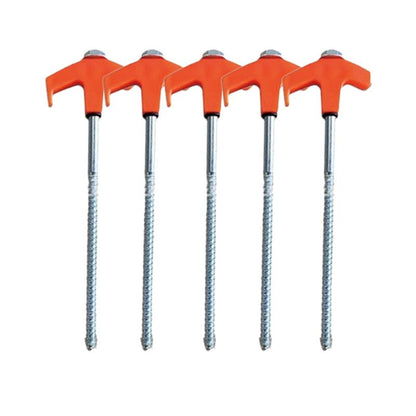 8" Screw-in Tent Stakes Ground Anchors