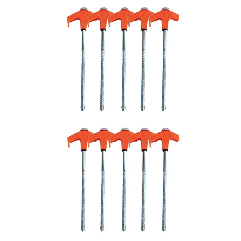 8" Screw-in Tent Stakes Ground Anchors