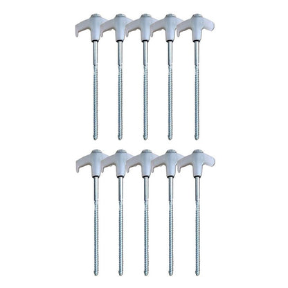 8" Screw-in Tent Stakes Ground Anchors