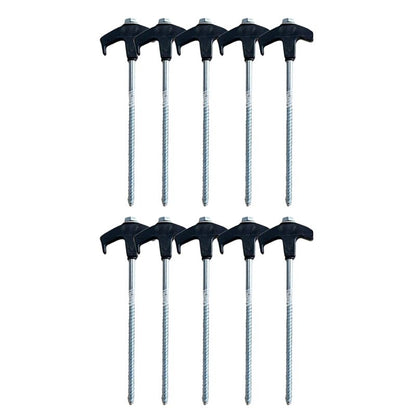 8" Screw-in Tent Stakes Ground Anchors