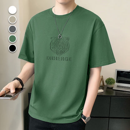 Men's Summer Relaxed Fit Crew Neck T-Shirt