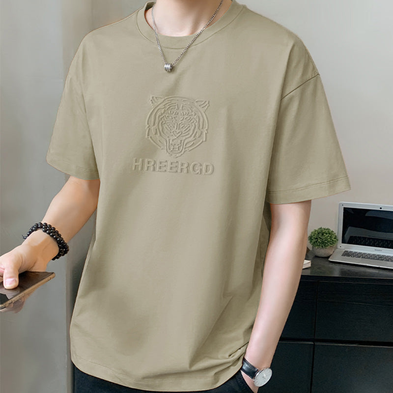 Men's Summer Relaxed Fit Crew Neck T-Shirt