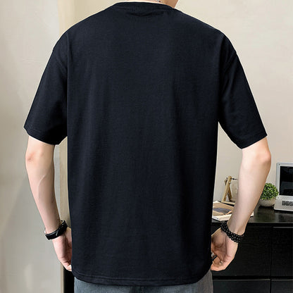 Men's Summer Relaxed Fit Crew Neck T-Shirt