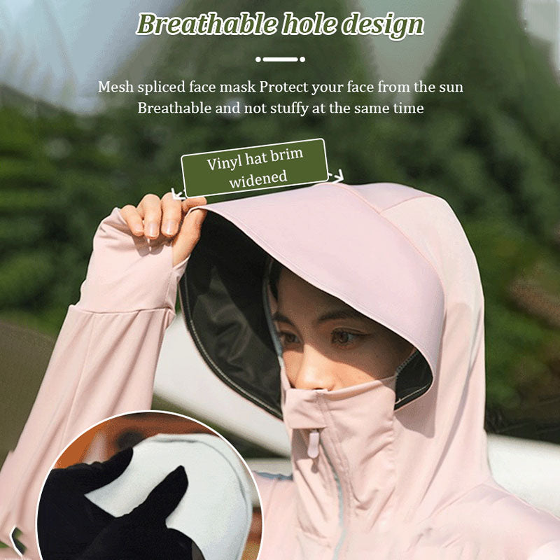 ✨Summer Essentials🌞UPF50+ Breathable Hooded Long Sleeve Sun Protection Jacket💕