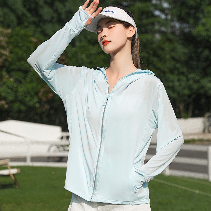 ✨Summer Essentials🌞UPF50+ Breathable Hooded Long Sleeve Sun Protection Jacket💕