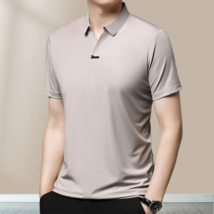 🎁Hot Sale 49% OFF⏳Men’s Casual Lapel Breathable Wrinkle-free T-shirt