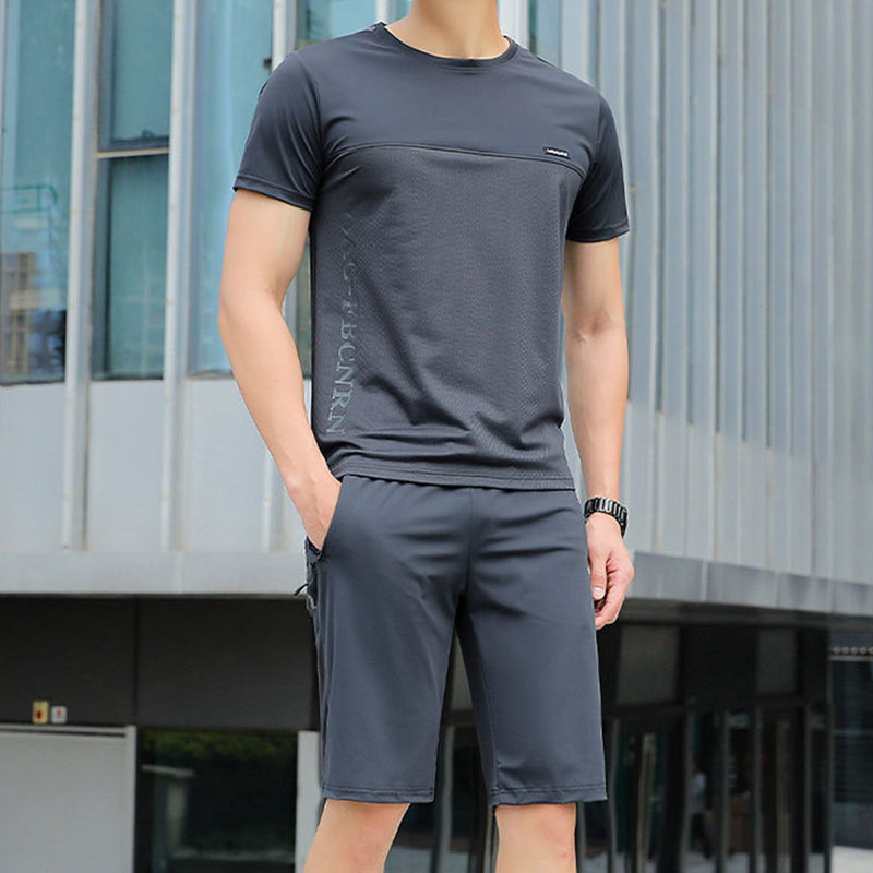 🎁Hot Sale 50% OFF👕Men's Fashion Quick-Dry Breathable Two Piece Set🩳