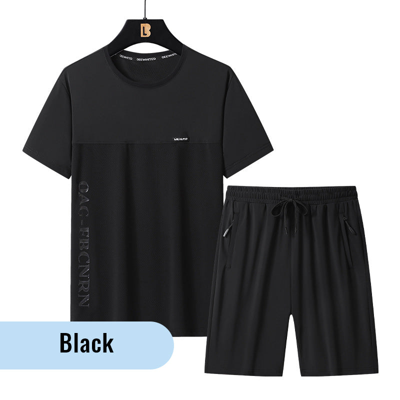 🎁Hot Sale 50% OFF👕Men's Fashion Quick-Dry Breathable Two Piece Set🩳