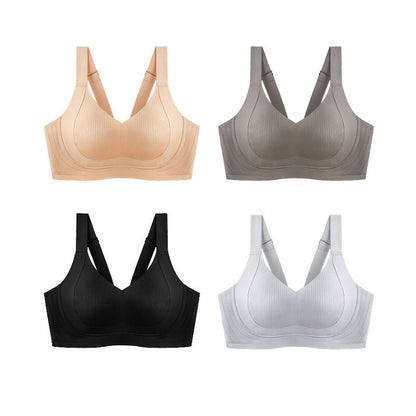 Wire-Free Non-Marking Skin-Friendly Push-Up Bra