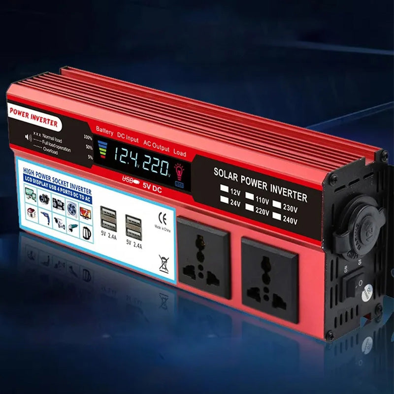 📢📢50% OFF !! ⏰Portable 2000W Power Inverter Car Charger Adapter DC to AC