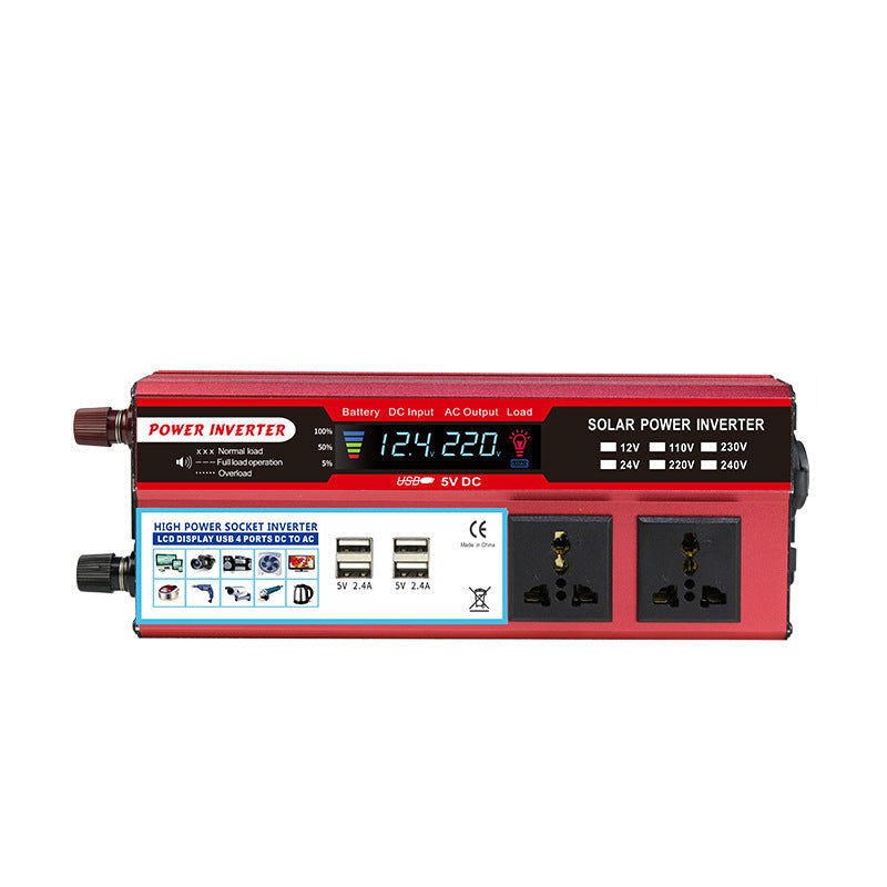 📢📢50% OFF !! ⏰Portable 2000W Power Inverter Car Charger Adapter DC to AC