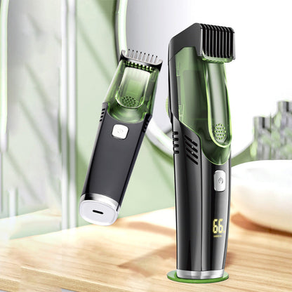 Waterproof Vacuum Beard Trimmer with 20 Shaving Length Settings