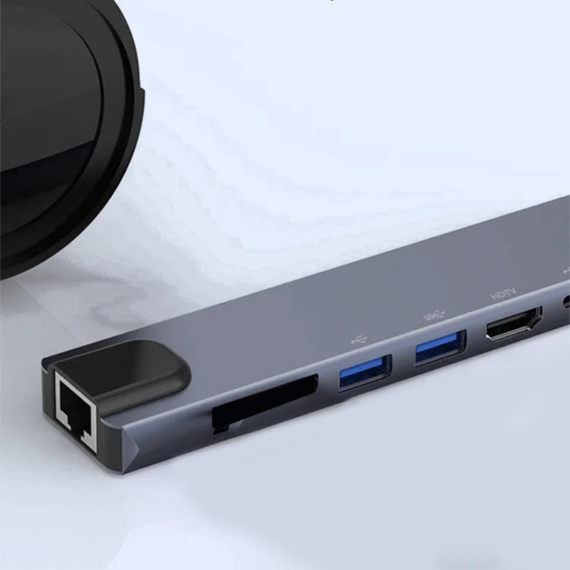 Eight-In-One Multi-Interface Docking Station Converter