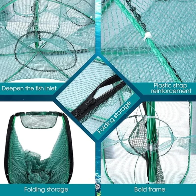 🔥Hot Sale 50% OFF🔥Auto-Foldable Strengthened Fishing Trap Net