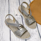 2024 New Design👡Women's Fashion Open-toe Wedge Sandals with Elastic Strap