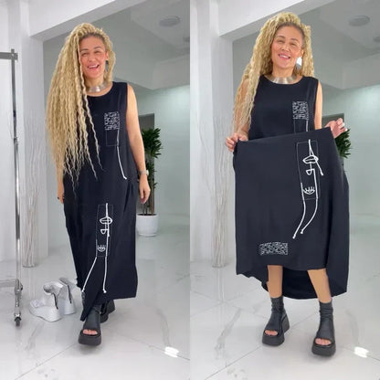 💥Limit Time 50% OFF💃Casual Sleeveless Maxi Dress for Plus Size Women