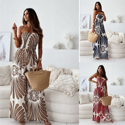 🦋HOT SALE 50% OFF💕Off-Shoulder Sleeveless Jumpsuit with Wide Legs