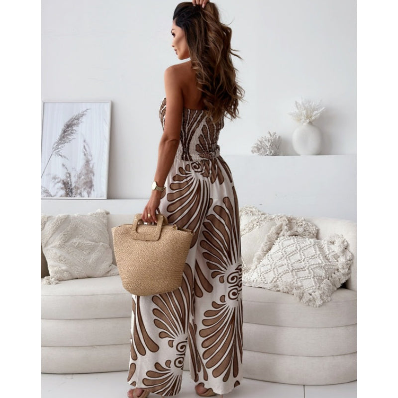 🦋HOT SALE 50% OFF💕Off-Shoulder Sleeveless Jumpsuit with Wide Legs